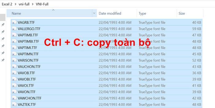 copy fonts tiếng việt