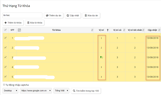 xử lý google update thuật toán