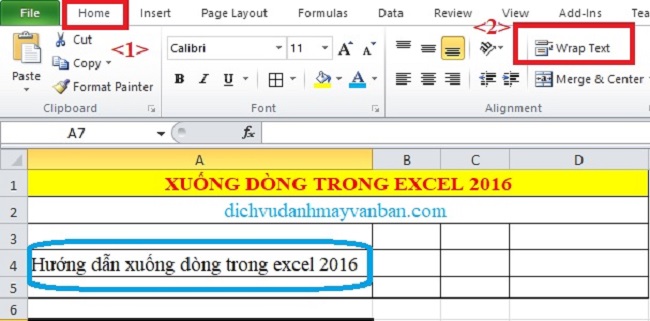 ngat-dong-trong-excel