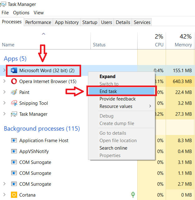 Tắt ứng dụng chạy nền thông qua Task Manager