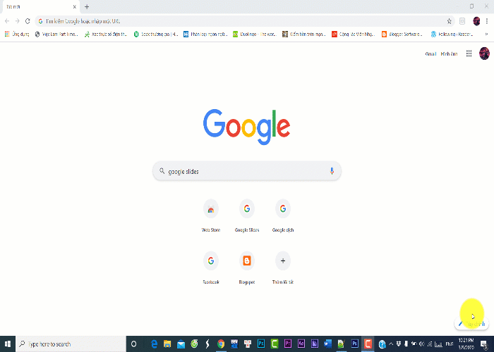 đăng nhập vào Google Slides