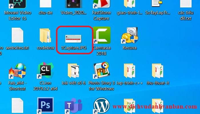 File được khôi phục sẽ hiện ra Desktop