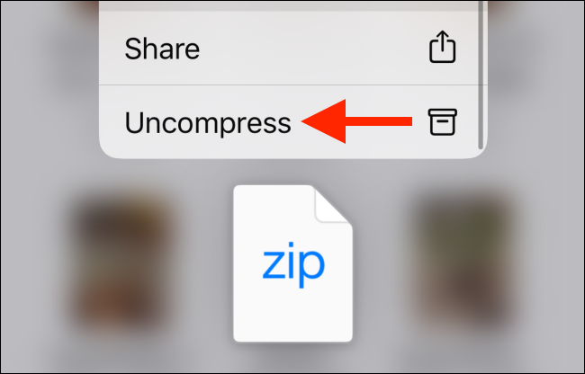 Nhấn nút Uncompress