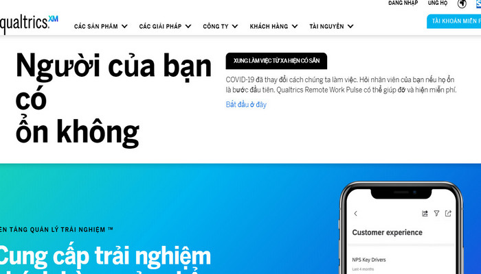 giao diện qualtrics