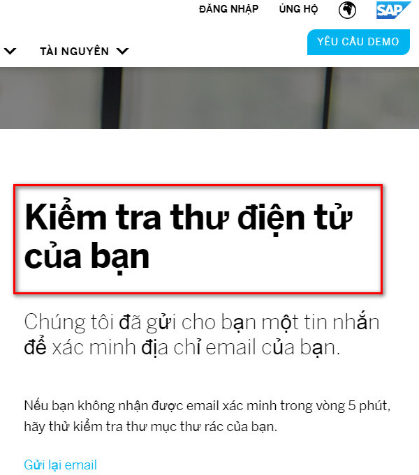 kiểm tra email