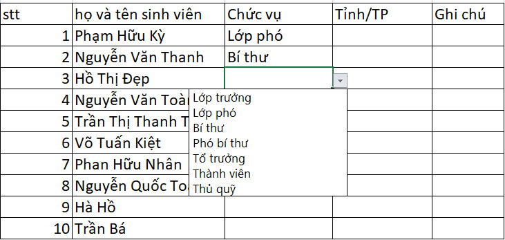 kết quả của  tạo hàm offset 