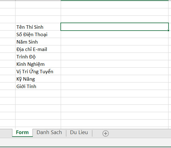sheet Form
