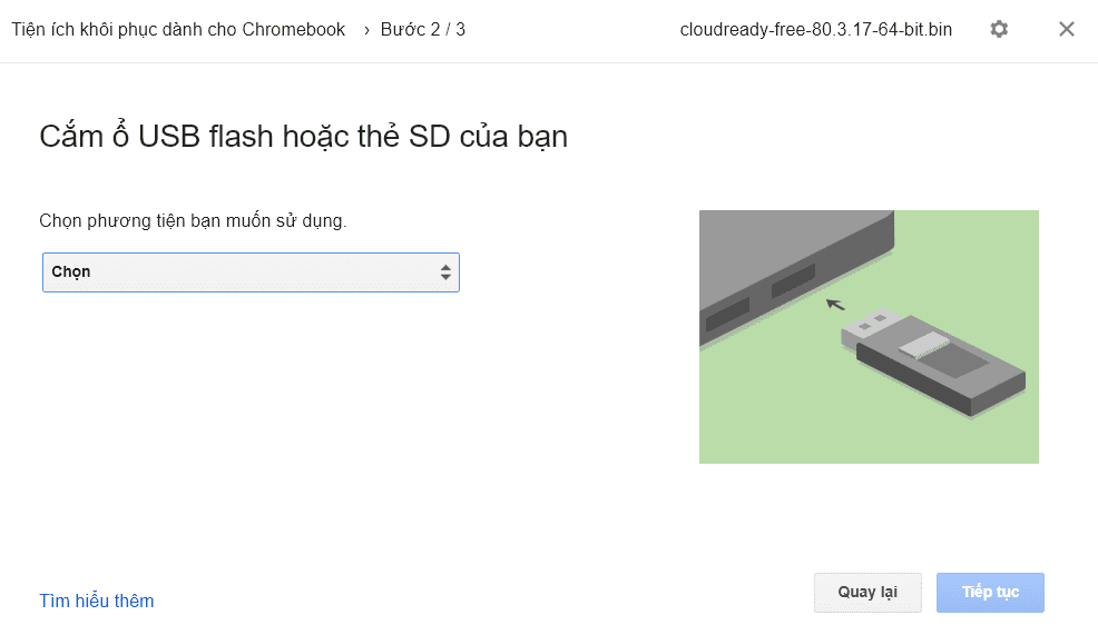 cài đặt hệ điều hành Chrome OS