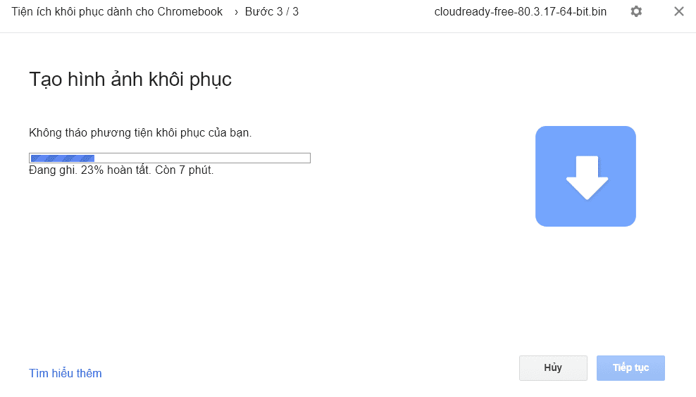 cài đặt hệ điều hành Chrome OS
