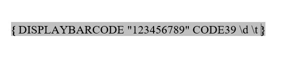 Lệnh tạo Barcode