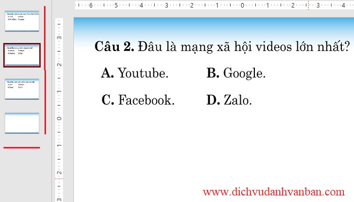 kết quả chuyển đổi