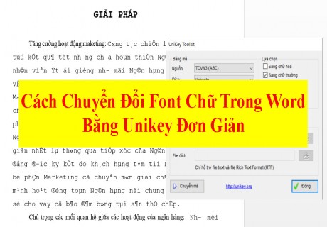 Cách Chuyển Đổi Font Chữ Trong Word Bằng Unikey Đơn Giản 9/2022