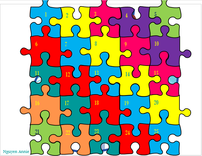 Slide Game Jigsaw Lật Miếng Ghép Để Tìm Bức Tranh Bí Ẩn - Powerpoint 7/2023