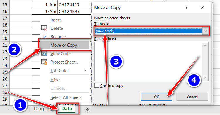 tạo file mới