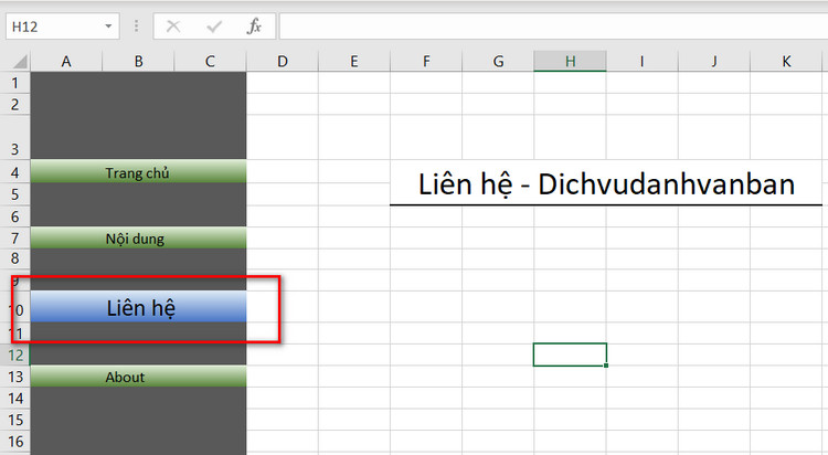 tạo giao diện cho liên hệ