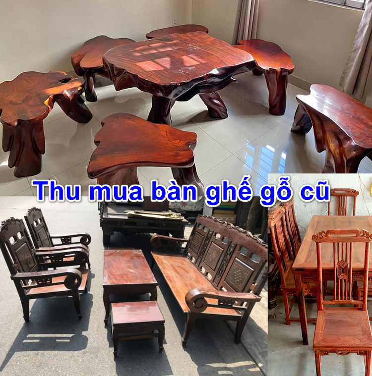 thu mua bàn ghế gỗ cũ 