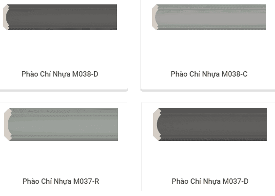 bảng giá phào chỉ nhựa