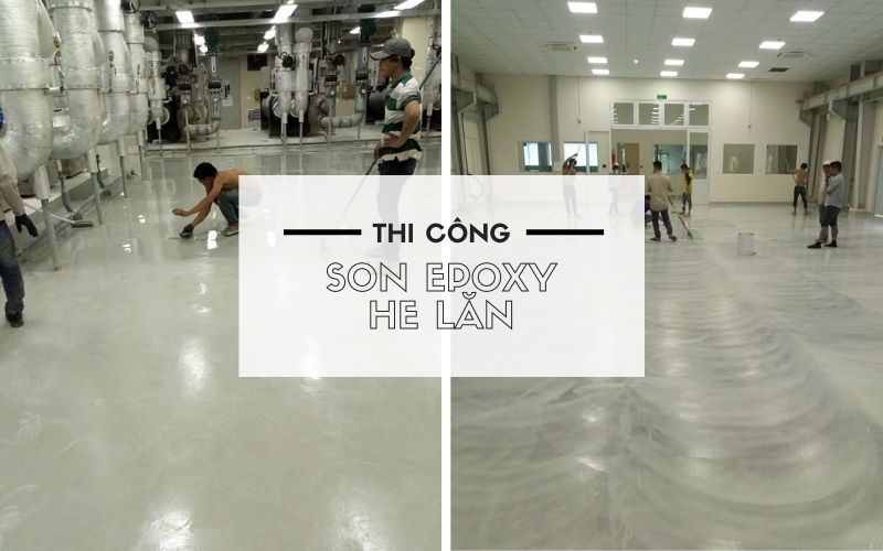 Thi công sơn epoxy hệ lăn