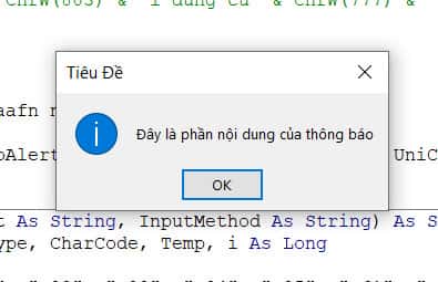 kết quả gõ tiếng việt