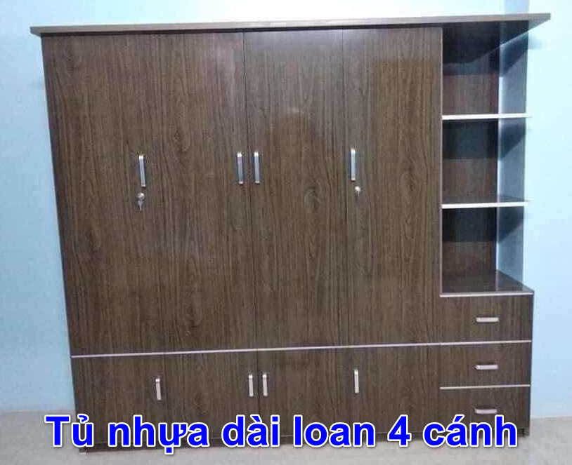 tủ nhựa đài loan 4 cánh