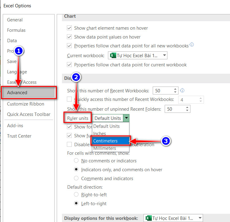 excel options
