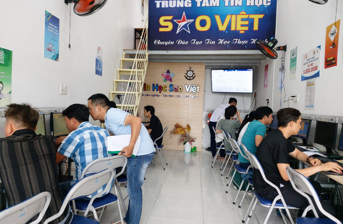 khóa học tại trung tâm