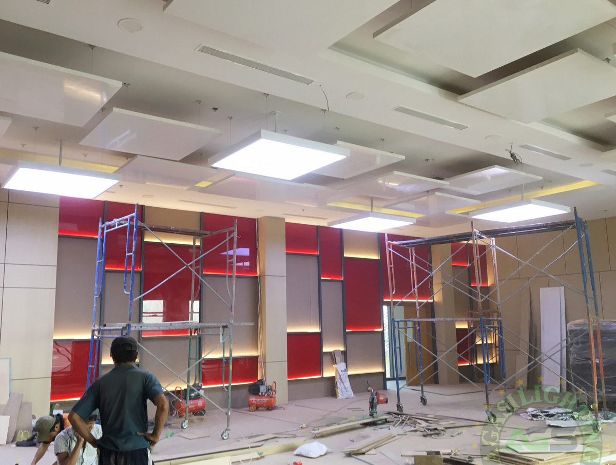 lắp ráp đèn led thanh nhôm âm trần