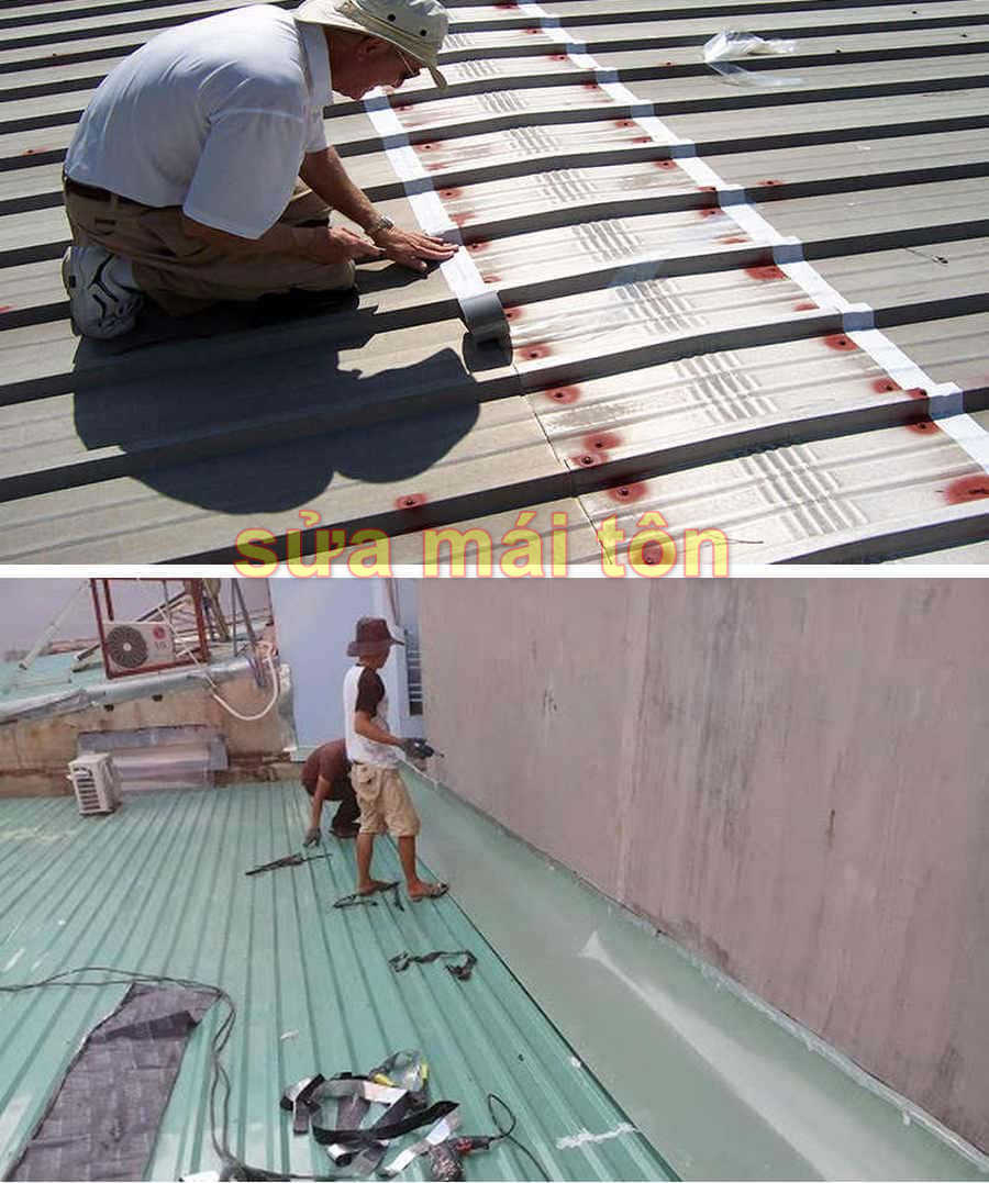 quy trình thi công sửa mái tôn