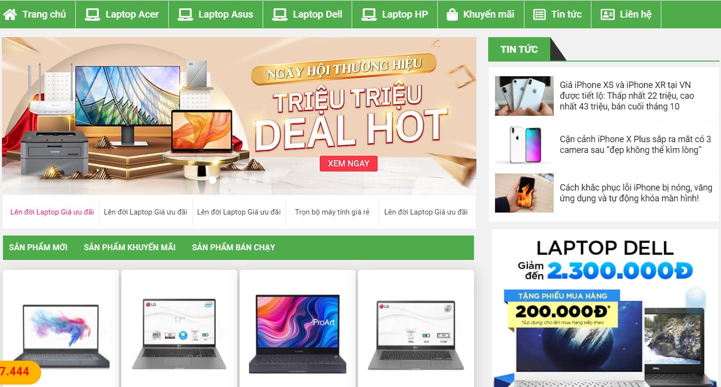 thiết kế website