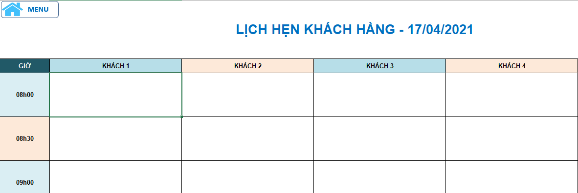 hẹn khách mới