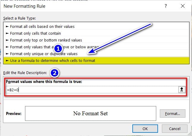 Bước 3 cửa sổ New rule