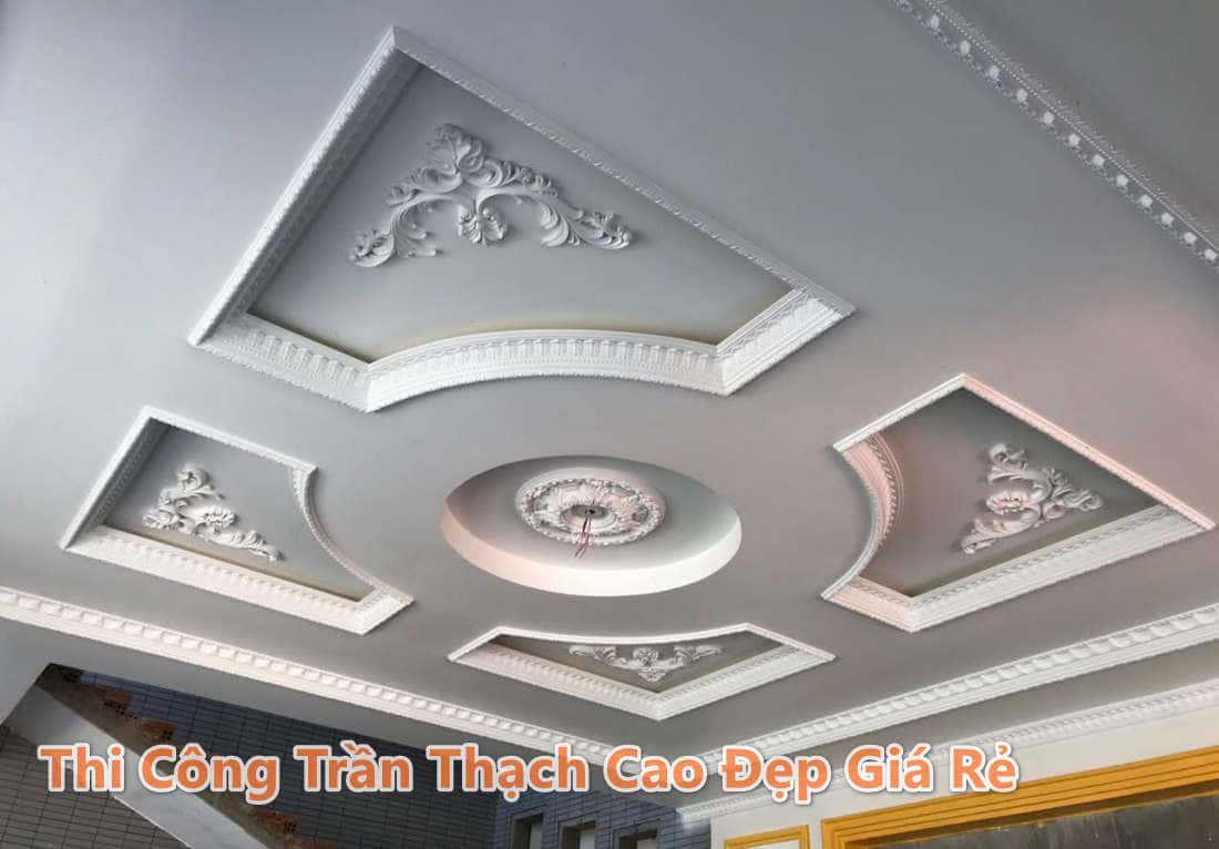 thi công trần thạch cao nhanh chóng