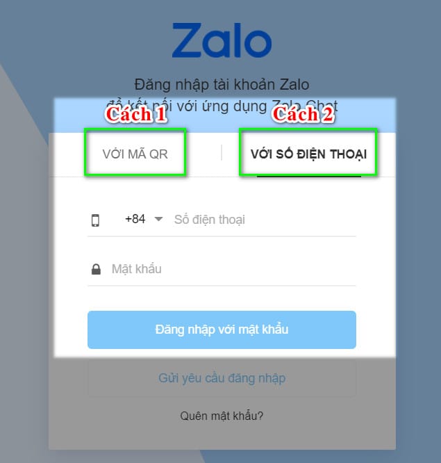 Đăng nhập qua web, chrome