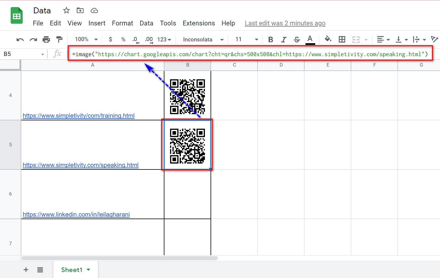 hình ảnh tạo mã qr bằng url