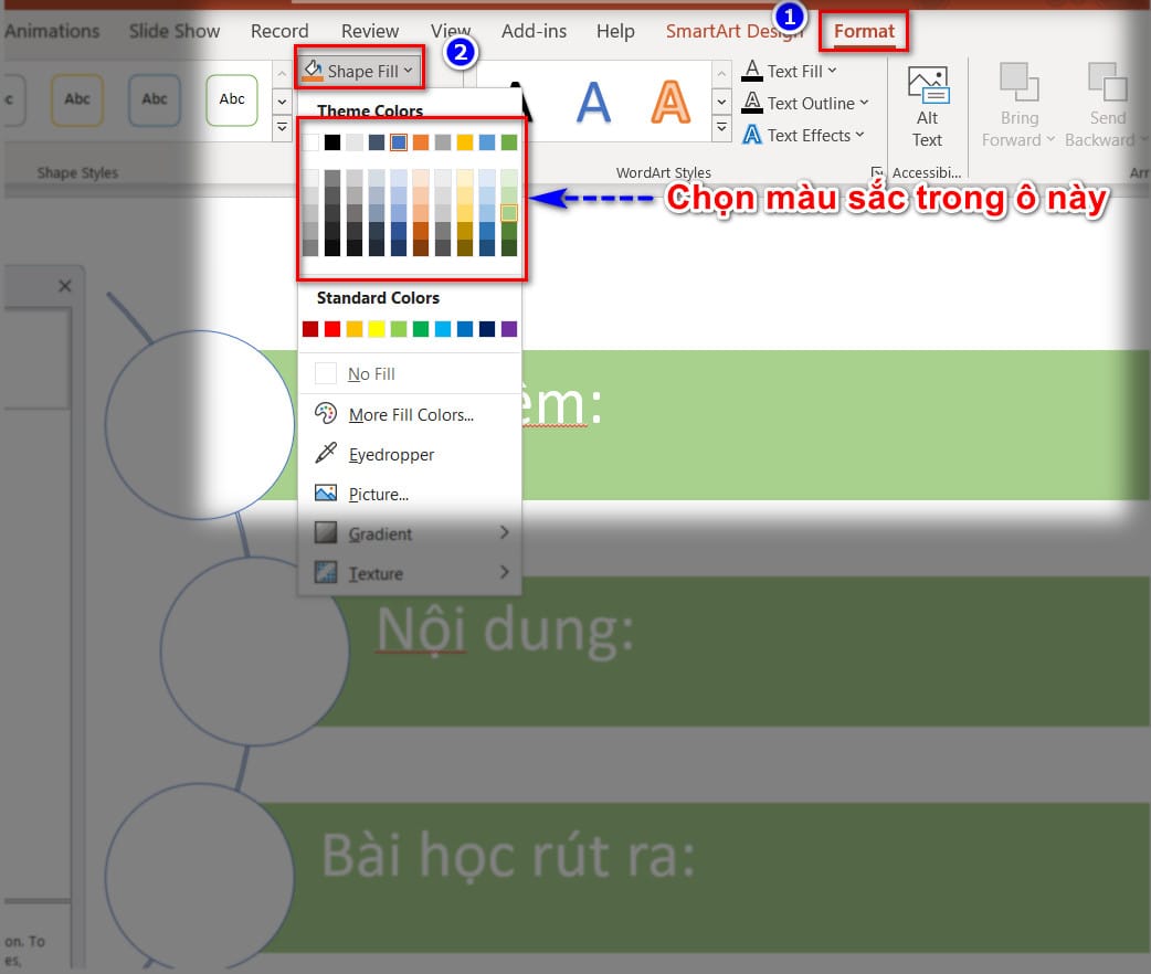 hình ảnh thay đổi màu
