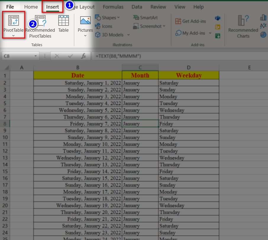 hình ảnh chọn vào pivottable