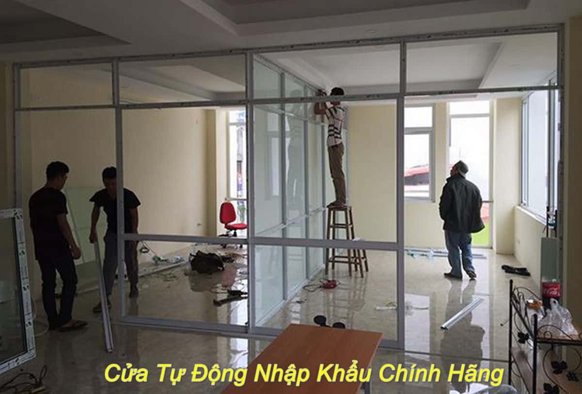 thi công ap cửa tự động