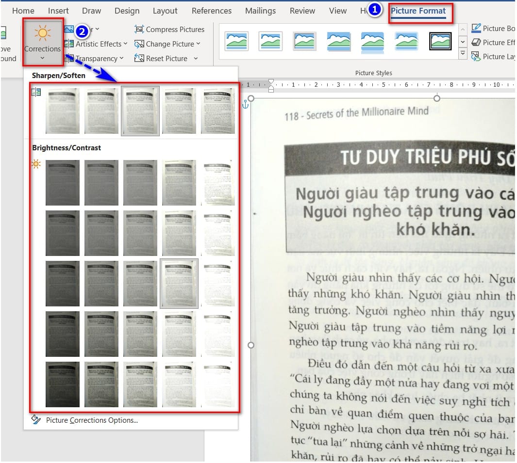 hình ảnh chọn chế độ sáng