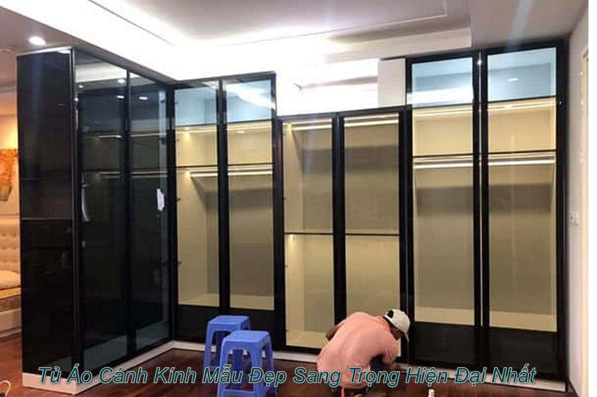 mẫu tủ áo cánh kính khang mỹ