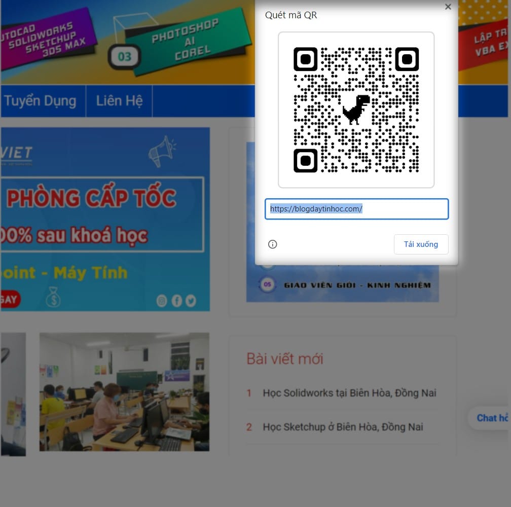 hình ảnh hiển thị mã qr