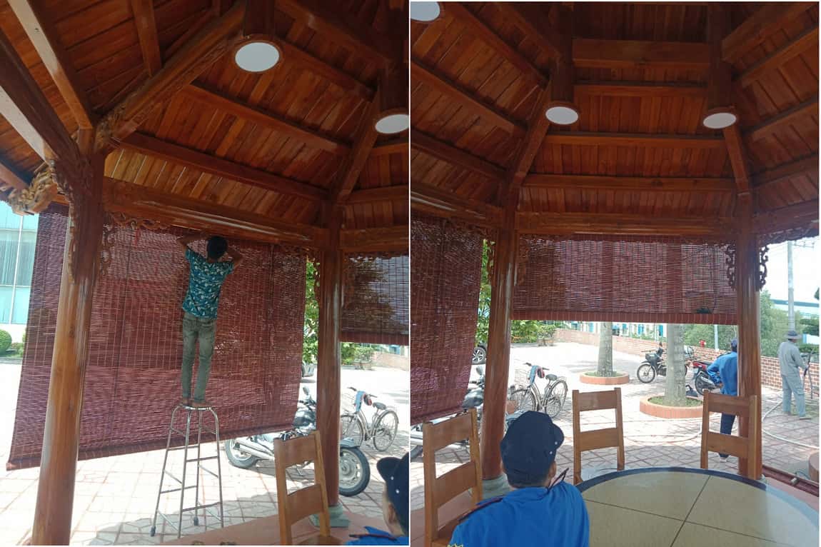 lắp rèm sáo trúc