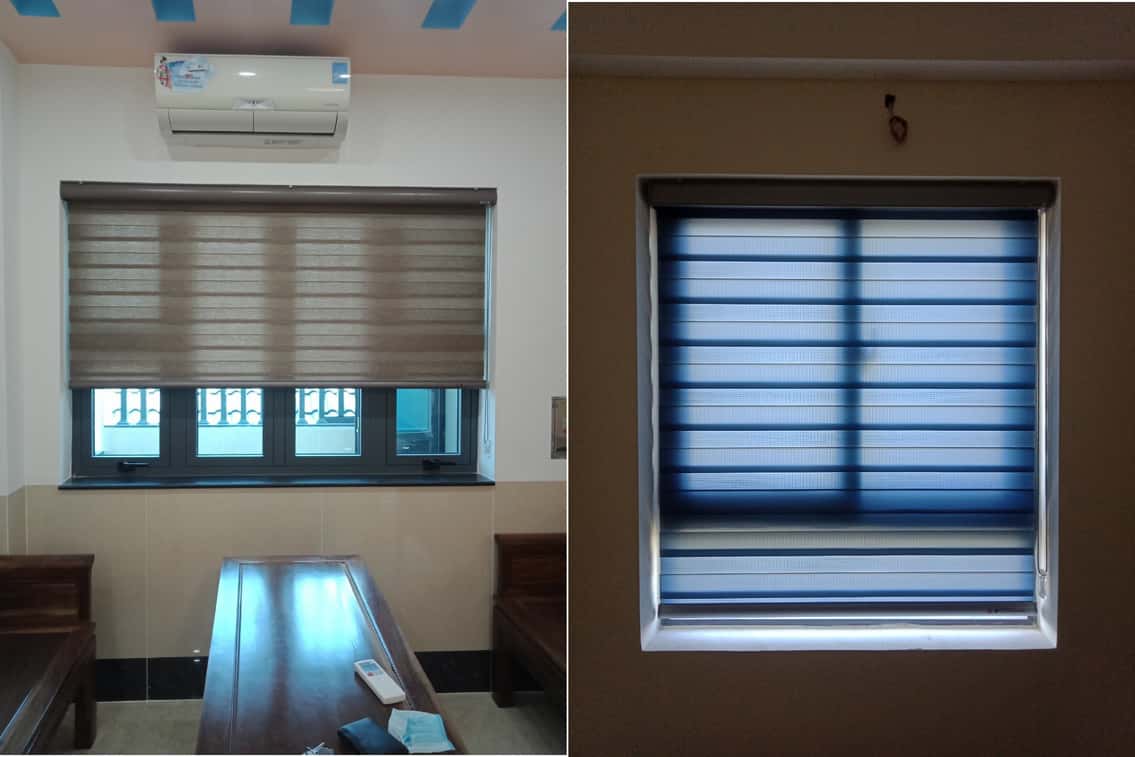 lắp đặt rèm cầu vồng