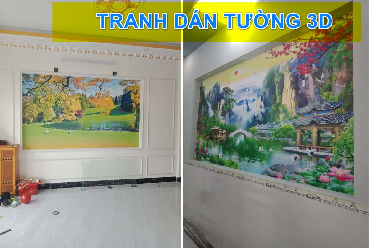 tranh dán tường