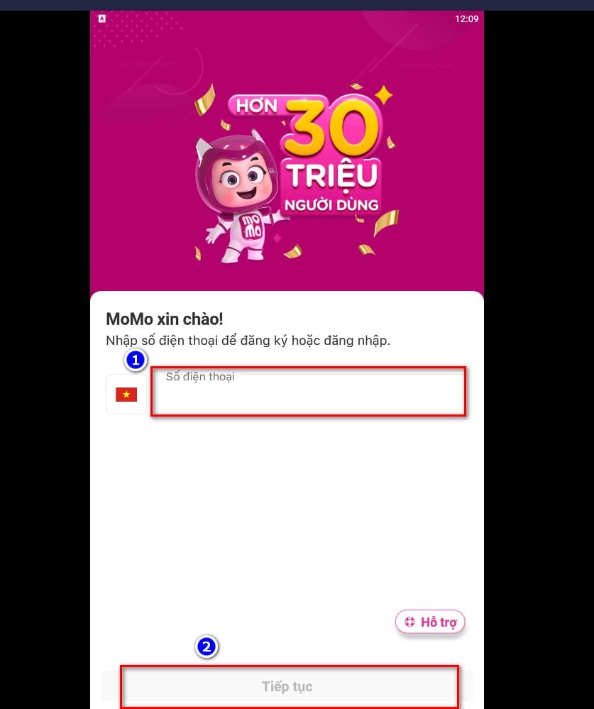 hình ảnh nhập số điện thoại