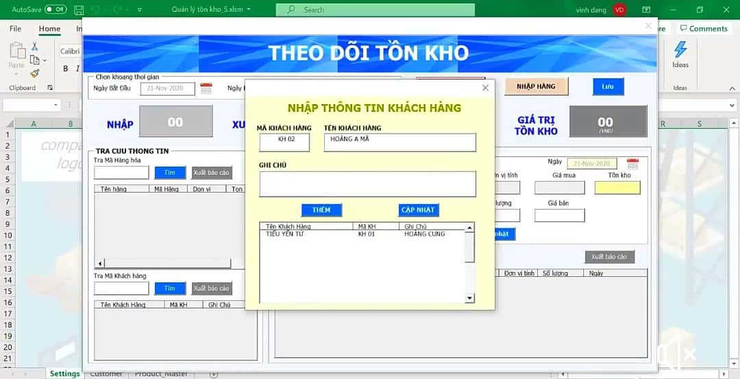 dịch vụ xây dựng phần mềm excel theo yêu cầu