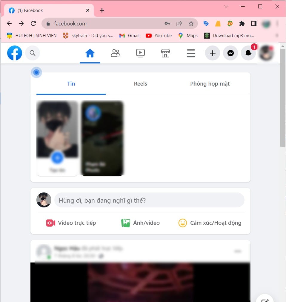 hình ảnh trang chủ facebook