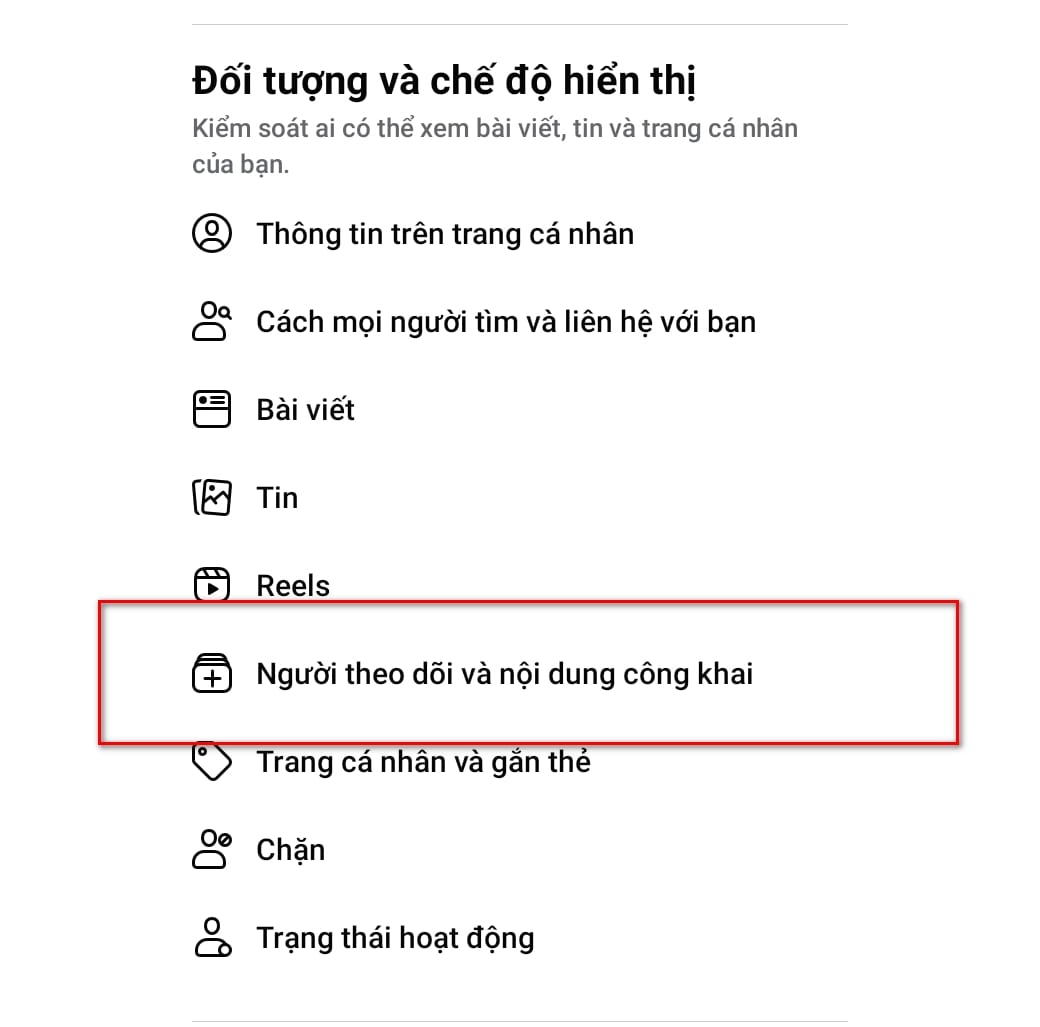 hình tích chọn người theo dõi