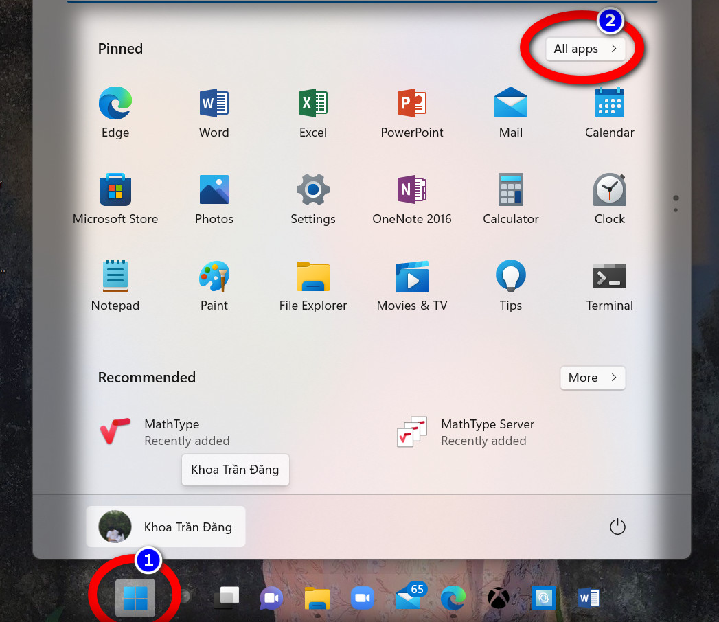 start all apps