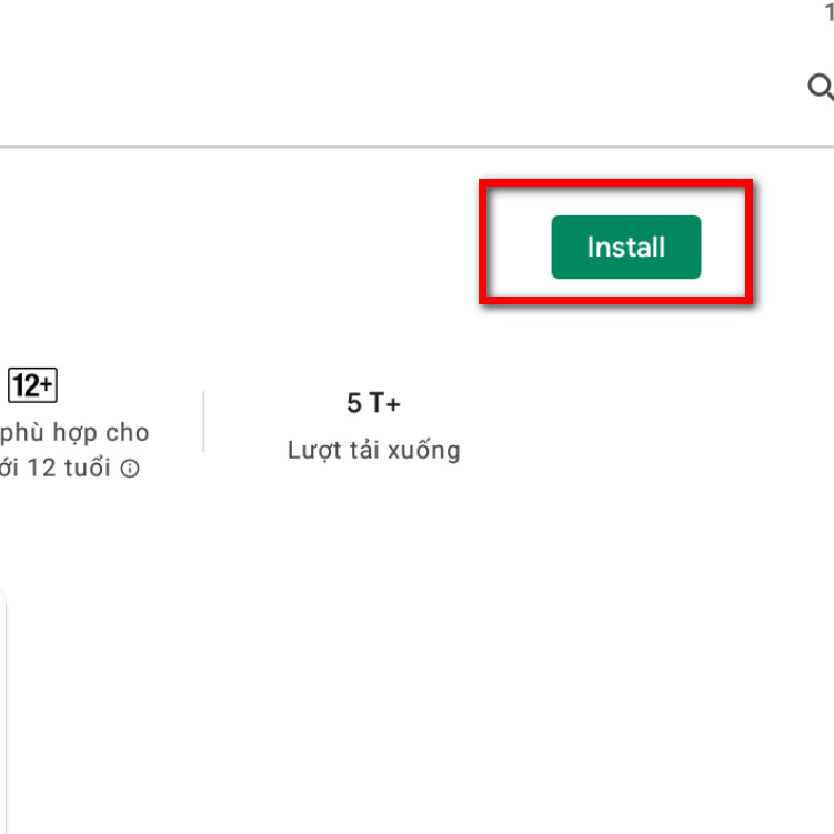install tải ứng dụng