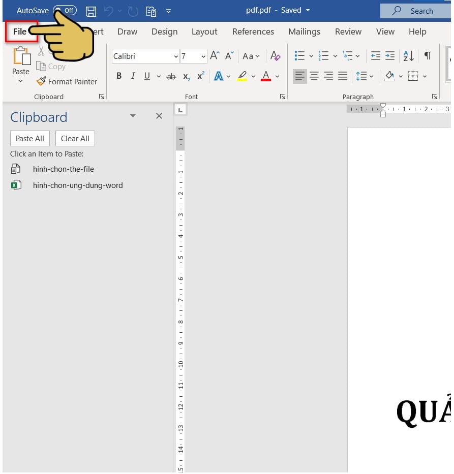 hình chọn thẻ file